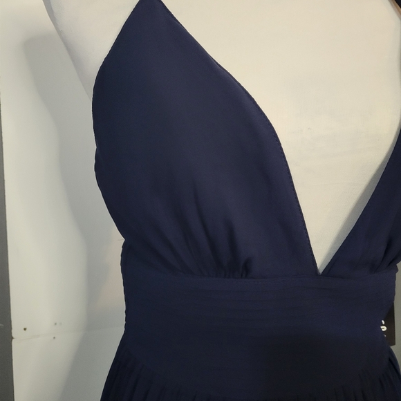 Lulus navy blue maxi dress women size small - Picture 10 of 10